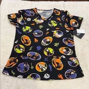 Disney Villains Scrubs Top New Medium